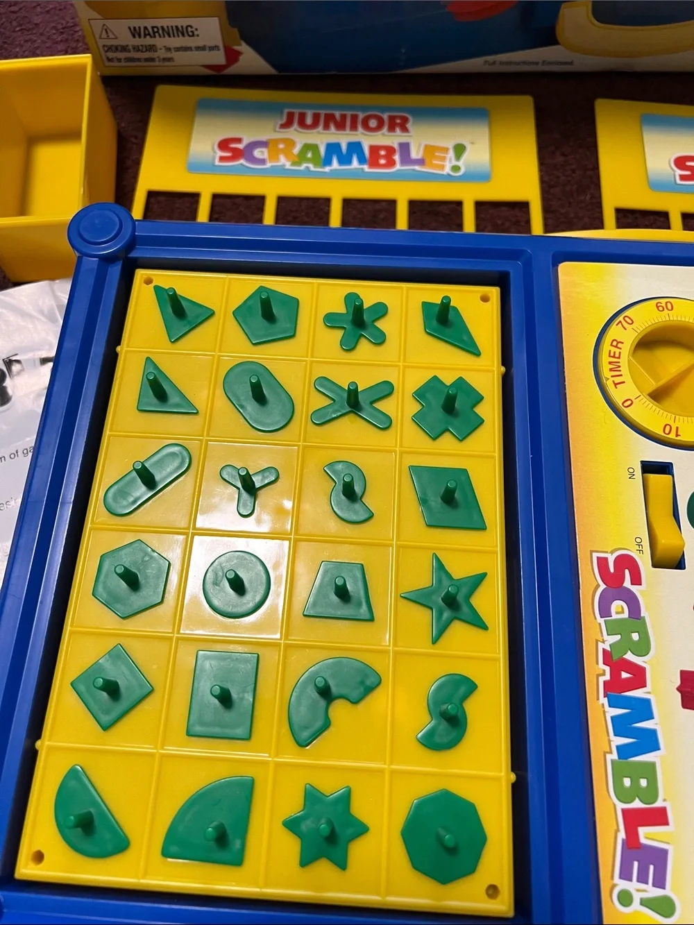 ScrambleKids Matching Game - Yellow, Blue, Green, Pink